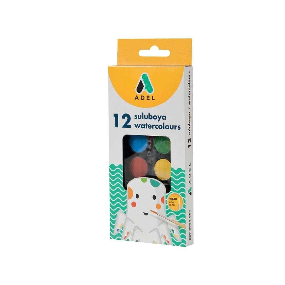 Adel Suluboya 12 Renk Kucuk Boy 24Mm 933001
