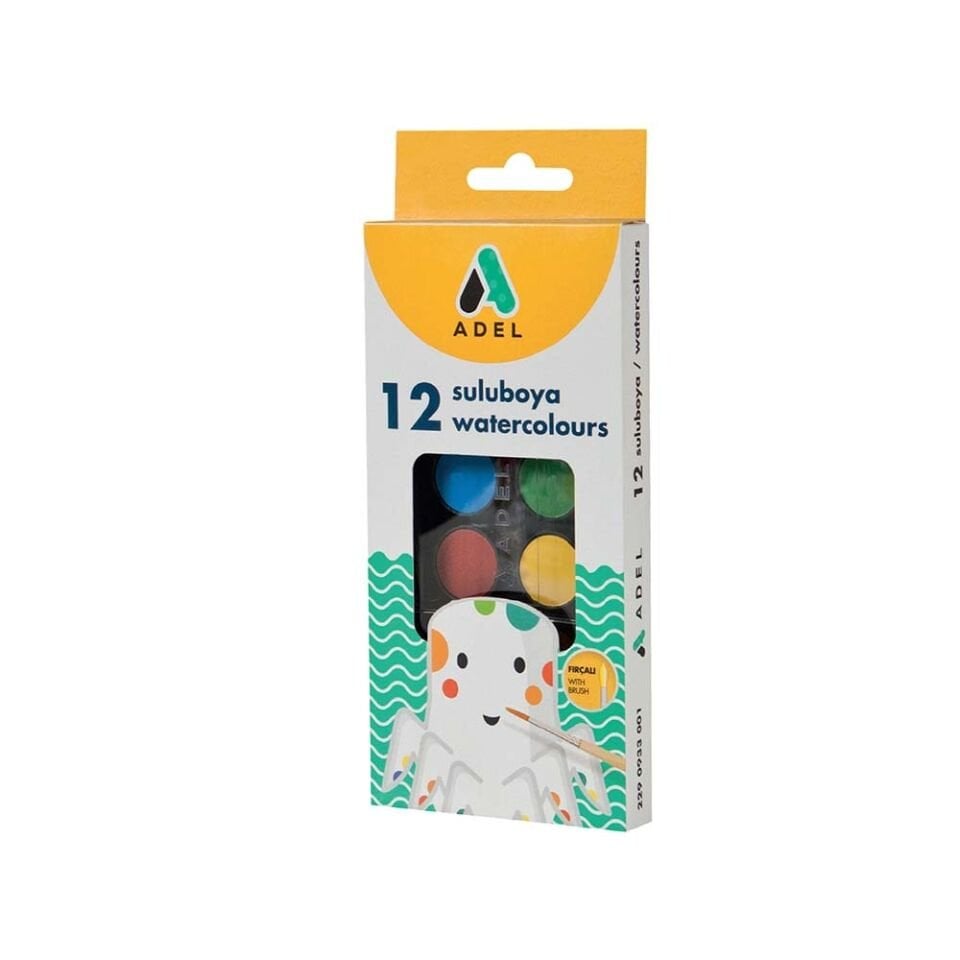 Adel Suluboya 12 Renk Kucuk Boy 24Mm 933001