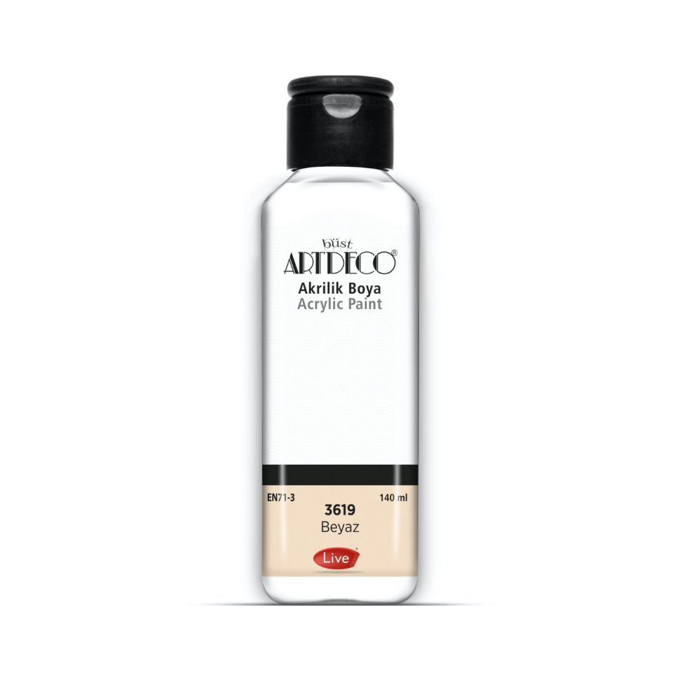 Artdeco 070R-3619 Akrilik Boya 140 ml Beyaz