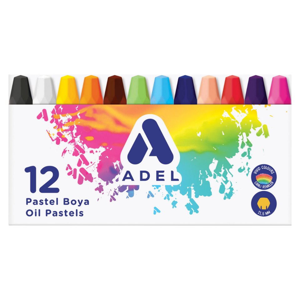 Adel Pastel Boya 12 Renk 000005