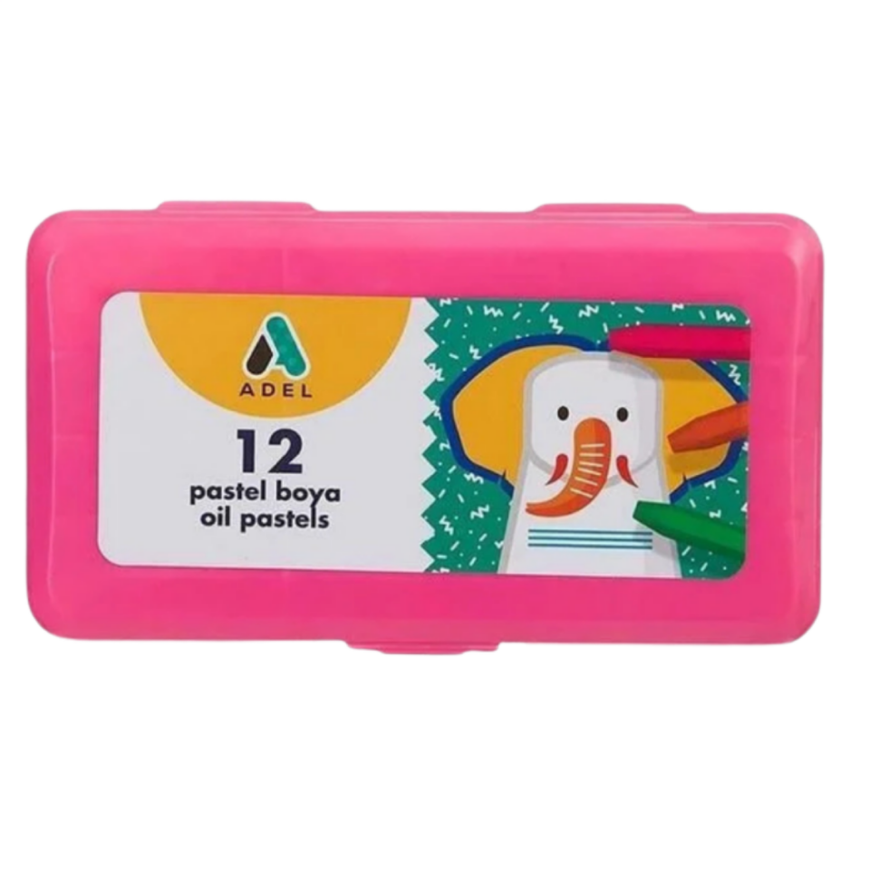 Adel Pastel Boya 12 Renk Pp Pembe 835001