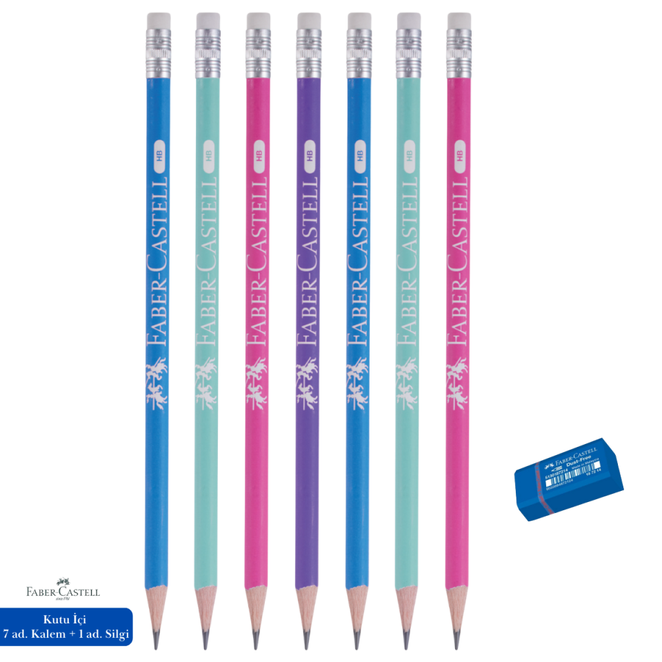 Faber Castell  Şövalye Kurşun Kalem Silgili Dinamik HB