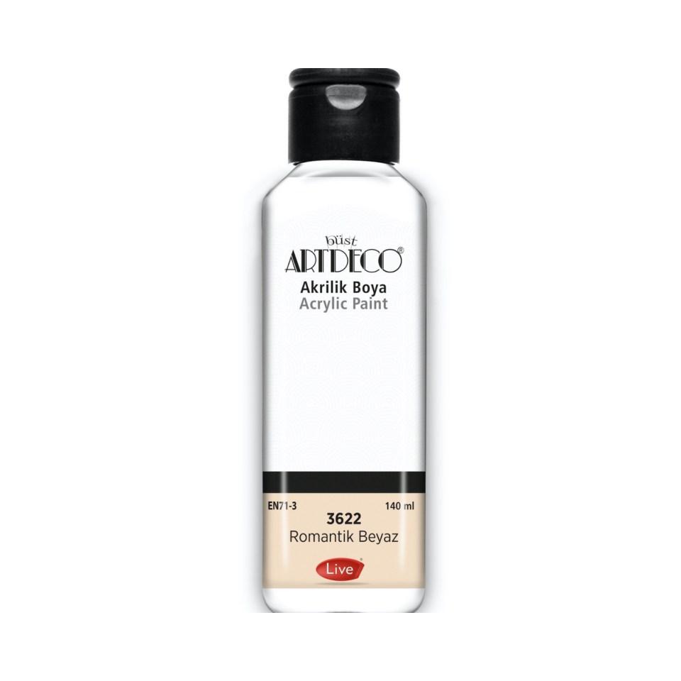 Artdeco 070R-3622 Akrilik Boya 140 ml Romantik Beyaz