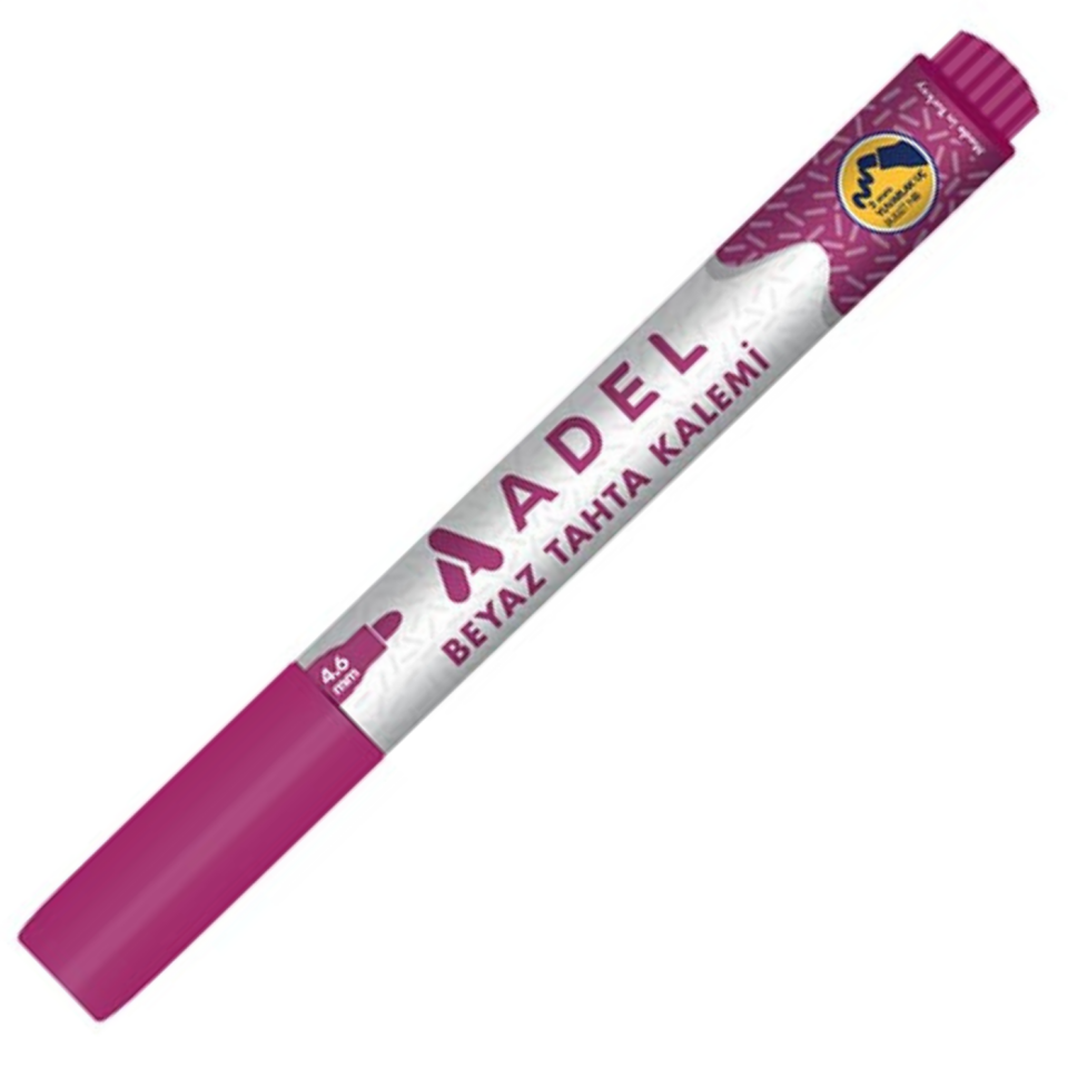 Adel Beyaz Tahta Kalemi Yuvarlak Uç Magenta
