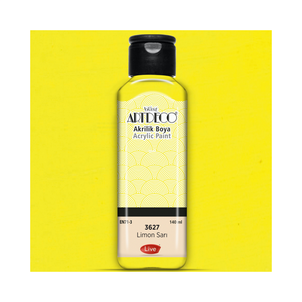 Artdeco 070R-3627 Akrilik Boya 140 ml Limon Sarı