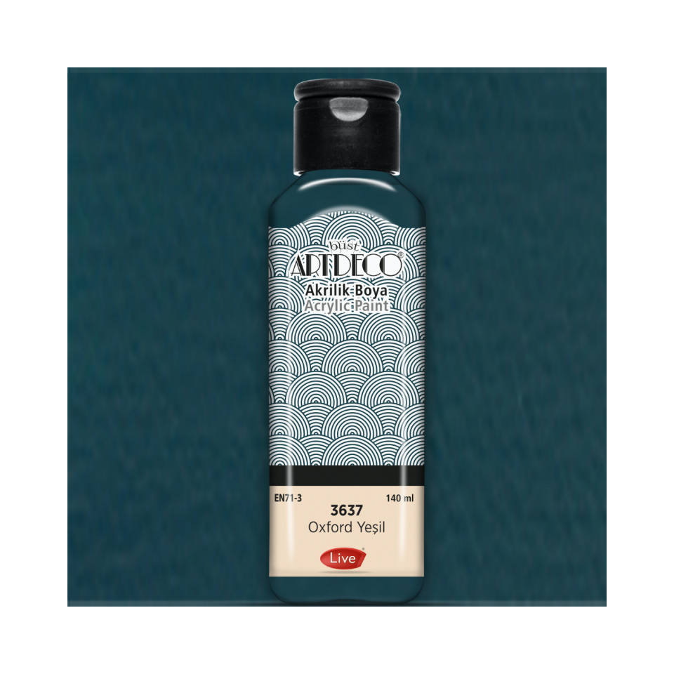 Artdeco 070R-3637 Akrilik Boya 140 ml Oxford Yeşili