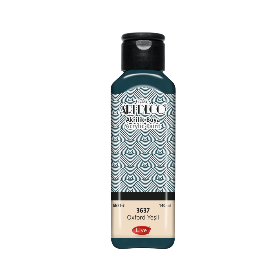 Artdeco 070R-3637 Akrilik Boya 140 ml Oxford Yeşili