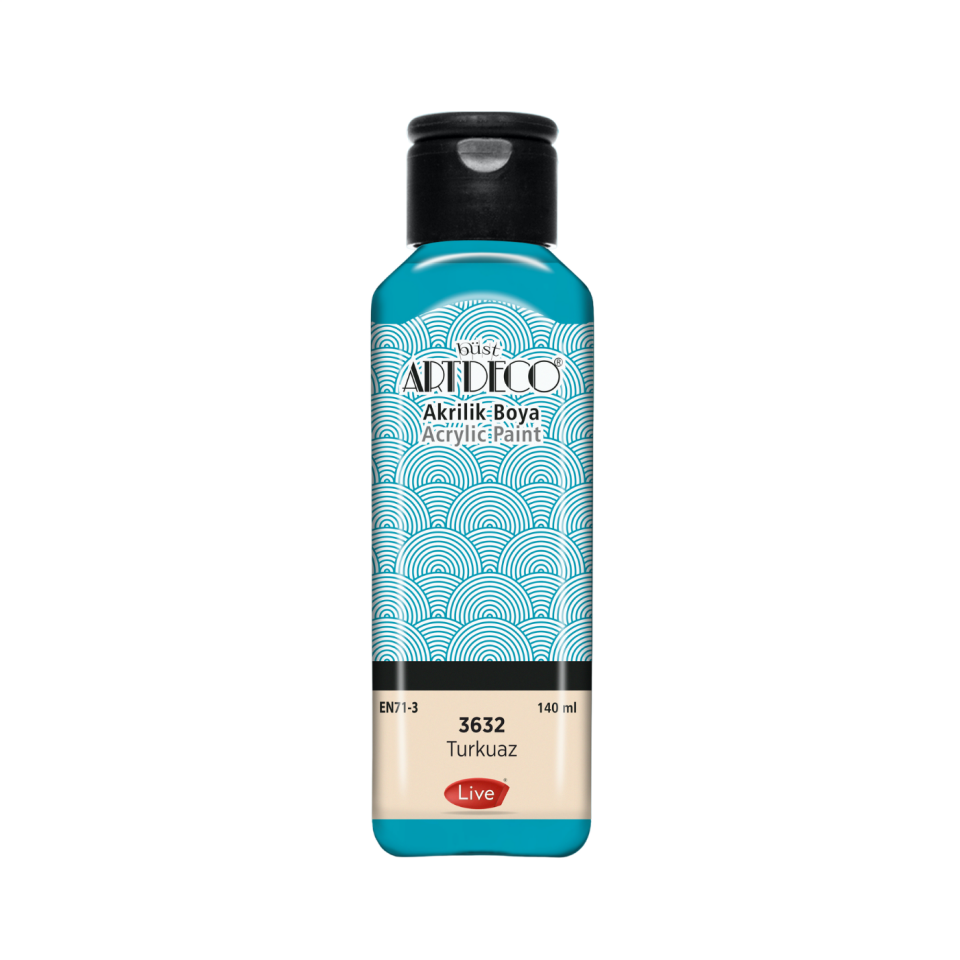 Artdeco 070R-3632 Akrilik Boya 140 ml Turkuaz