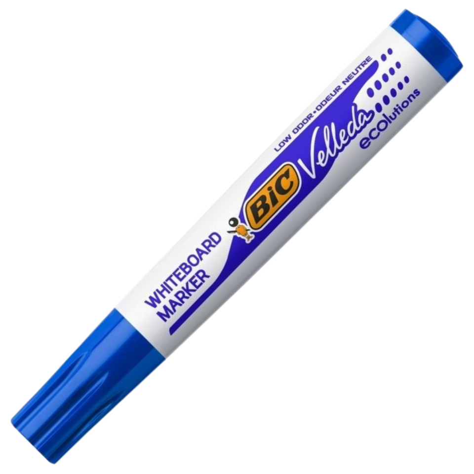 BIC Velleda 1701 Eco Tahta Kalemi Yuvarlak Uç Mavi