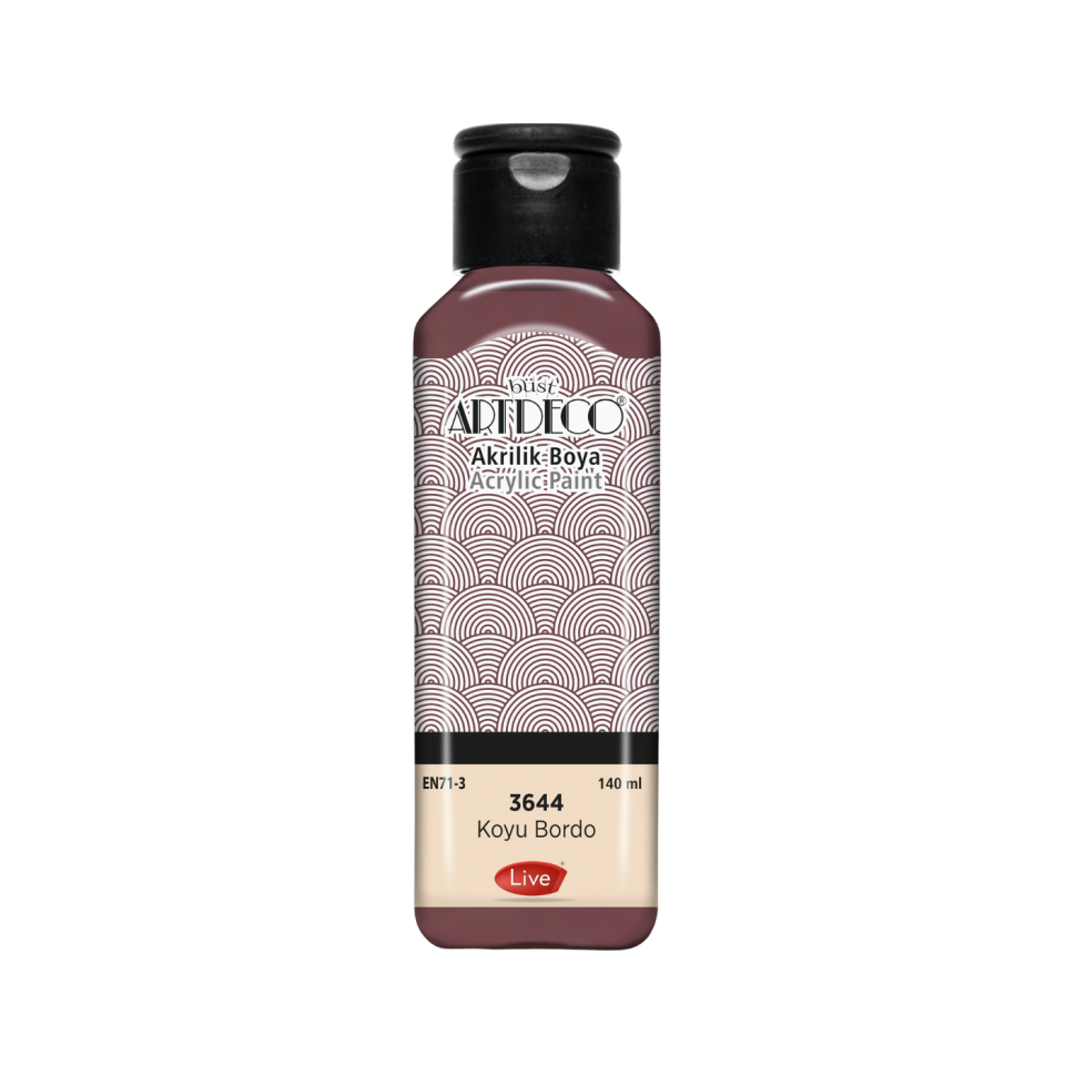 Artdeco 070R-3644 Akrilik Boya 140 ml Koyu Bordo