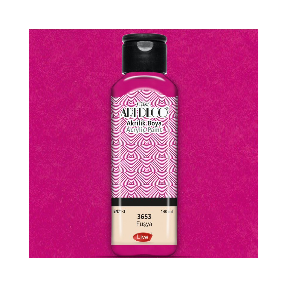 Artdeco 070R-3653 Akrilik Boya 140 ml Fusya
