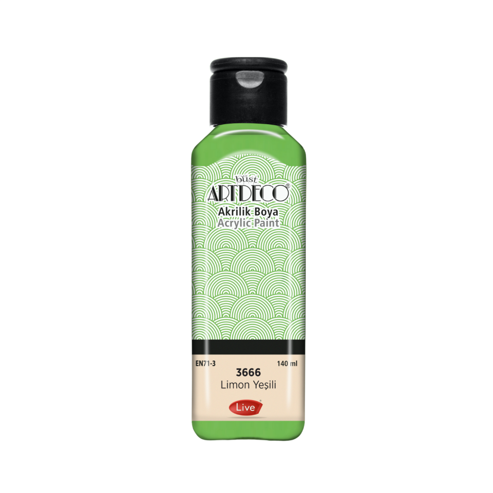 Artdeco 070R-3666 Akrilik Boya 140 ml Limon Yeşili
