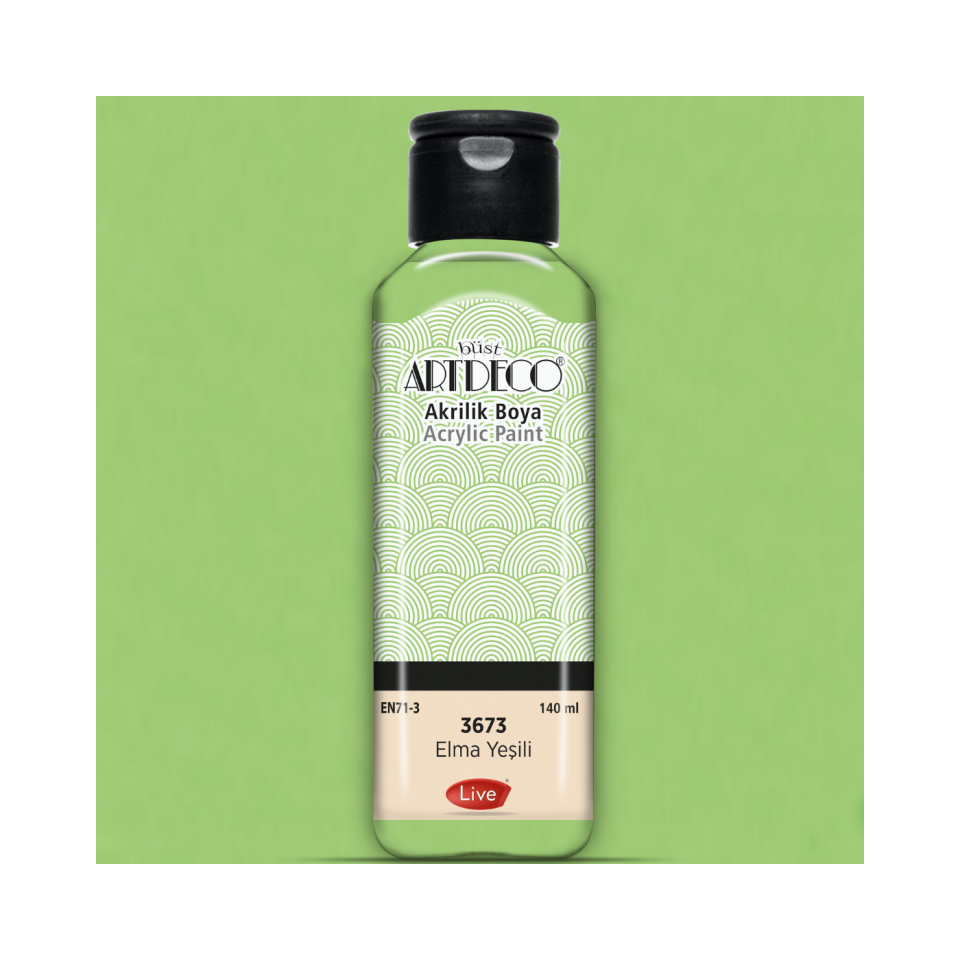 Artdeco 070R-3673 Akrilik Boya 140Ml Elma Yeşili