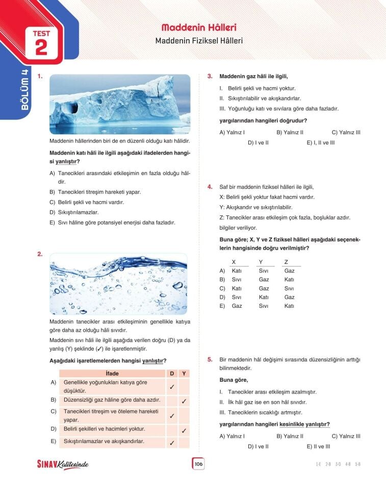 Sınav Yayınları Sınav Kalitesinde TYT Kimya Soru Bankası