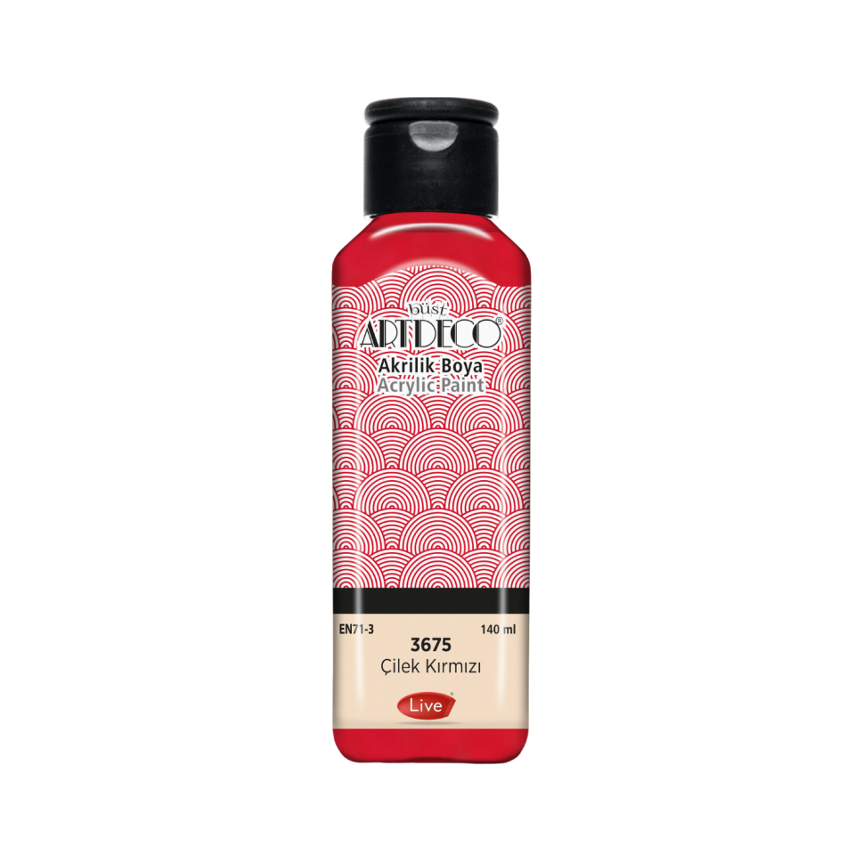 Artdeco 070R-3675 Akrilik Boya 140 ml Çilek Kırmızı
