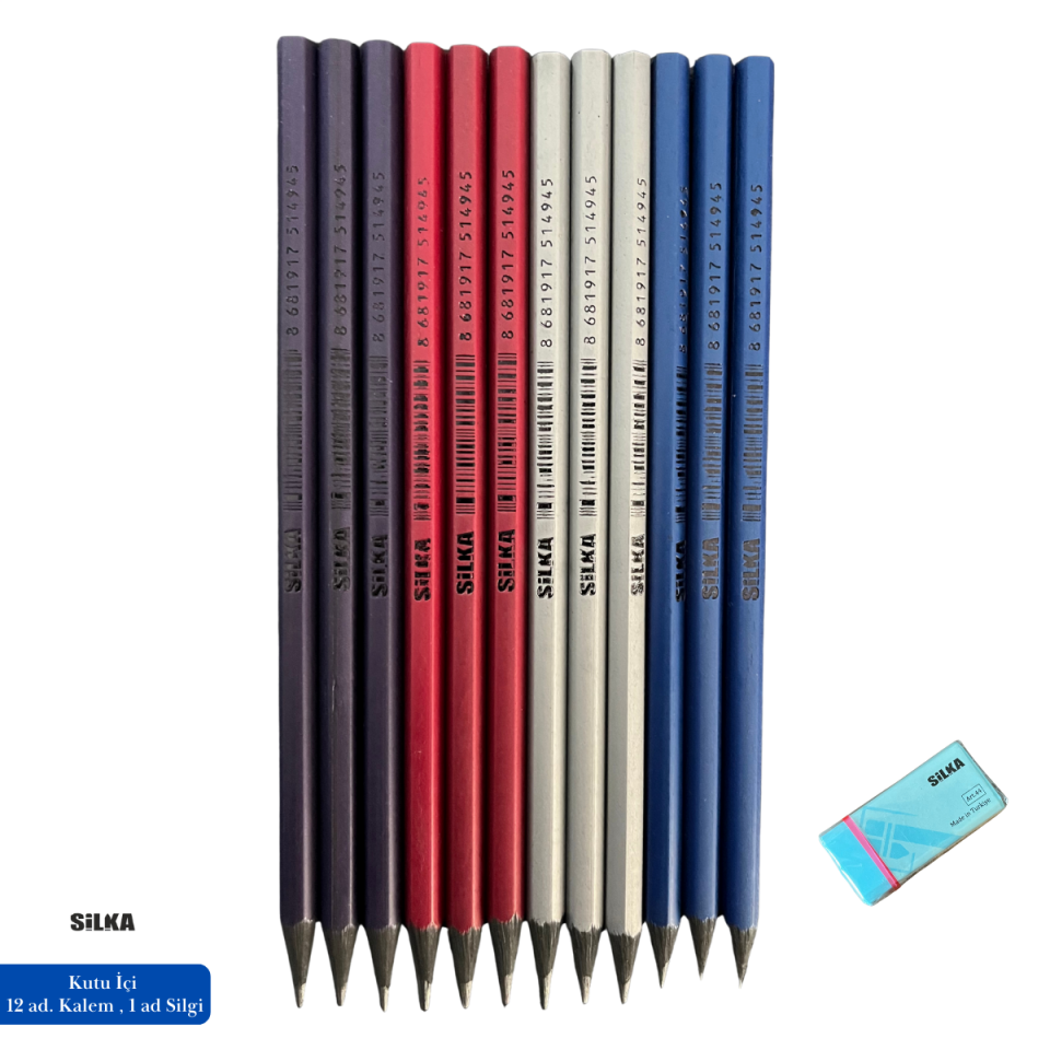 Art.1494 Silka Hex Dark Metalik Kurşun Kalem