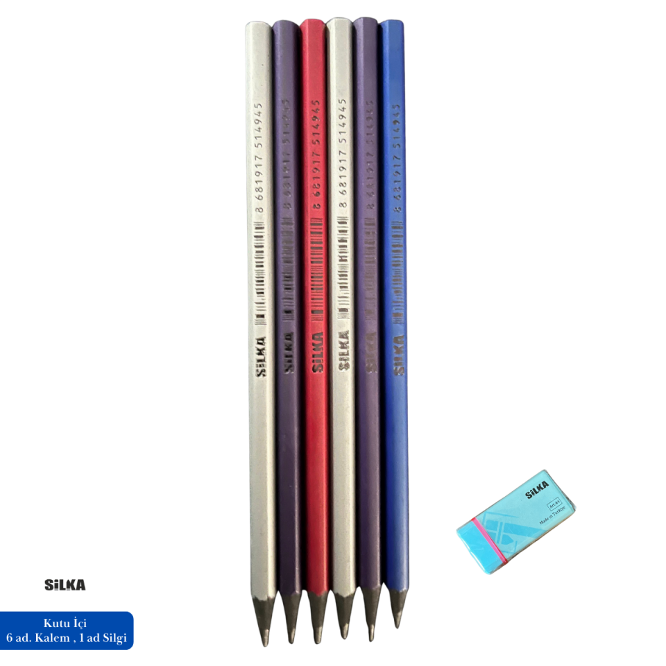 Art.1494 Silka Hex Dark Metalik Kurşun Kalem
