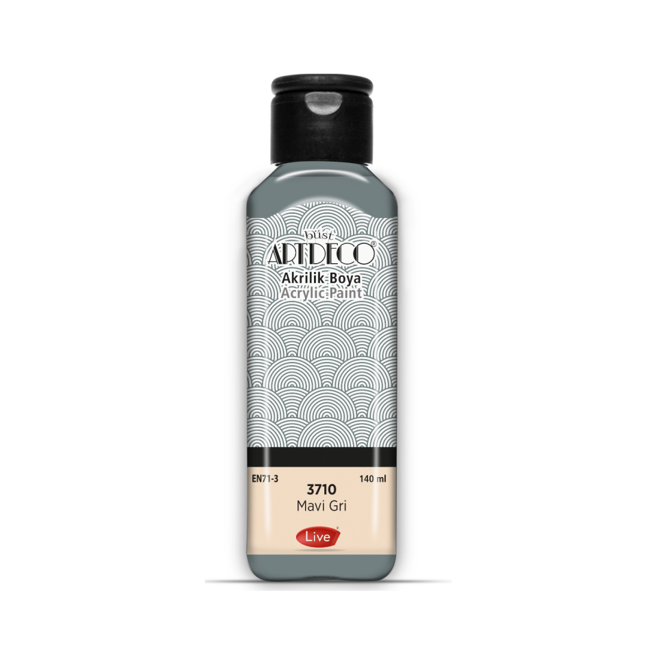 Artdeco 070R-3710 Akrilik Boya 140 ml Mavi Gri