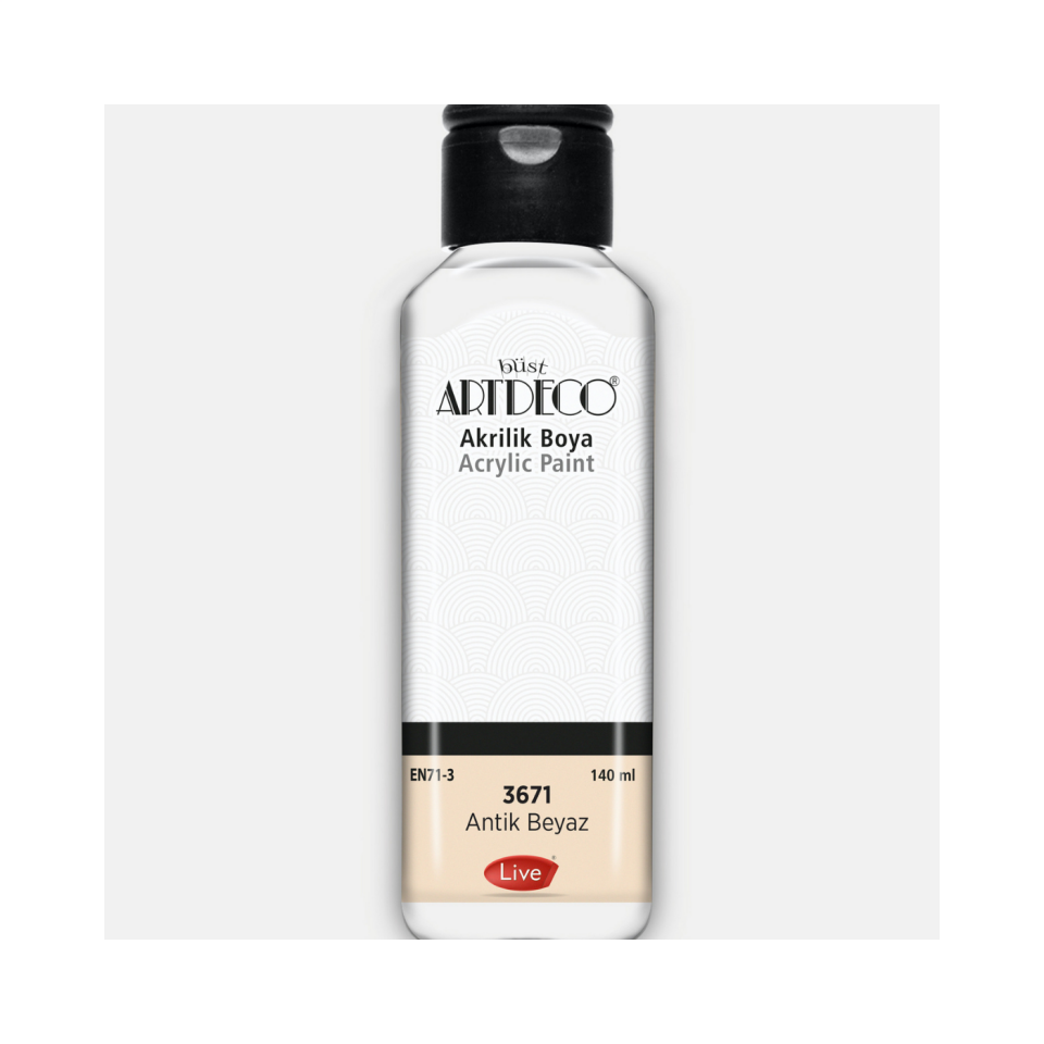 Artdeco 070L-3671 Akrilik Boya 140 ml Antik Beyaz