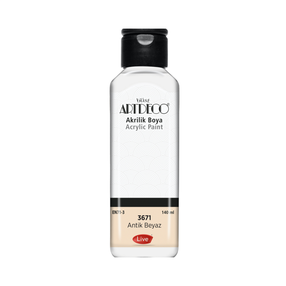 Artdeco 070L-3671 Akrilik Boya 140 ml Antik Beyaz