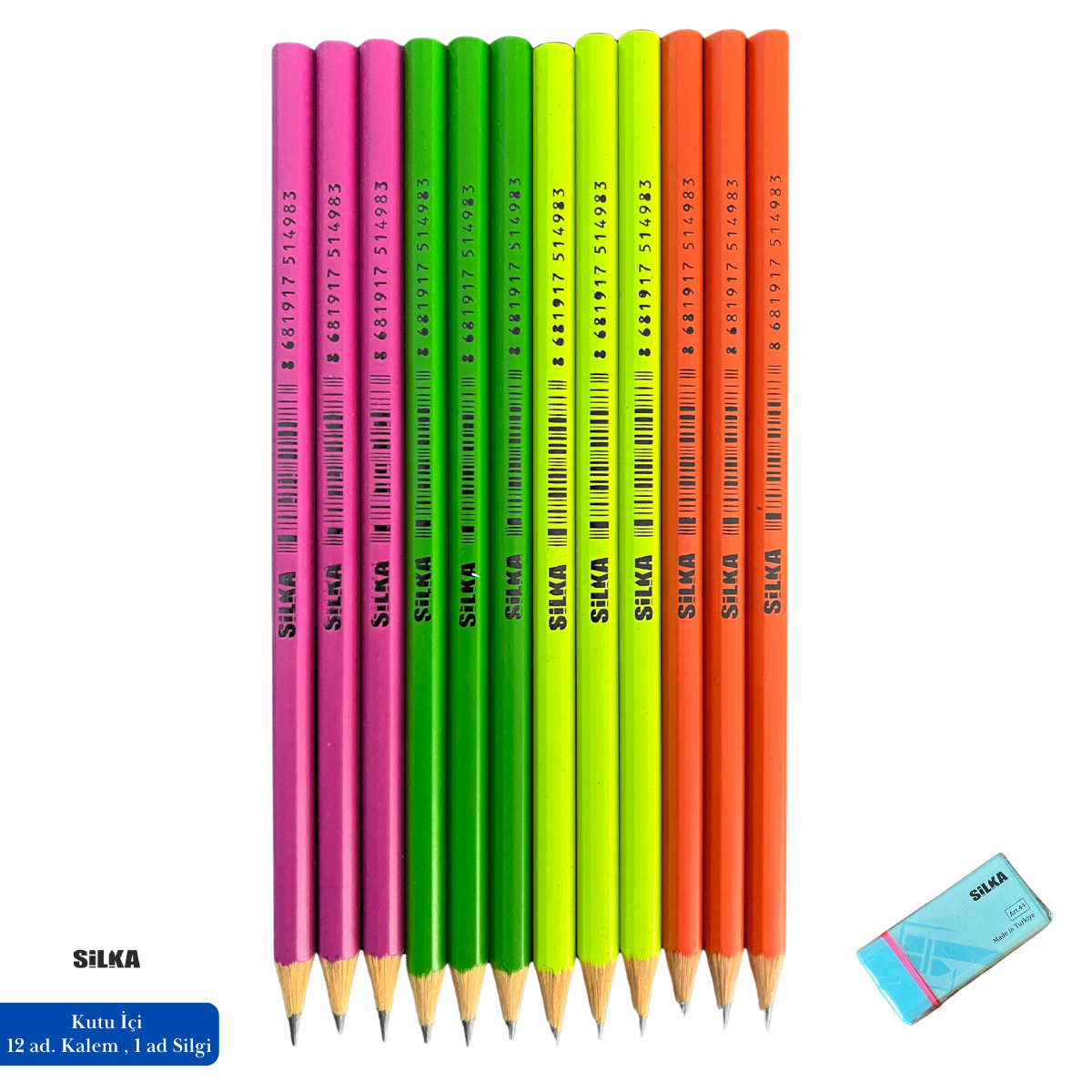 Art.1498St Silka Hex Prıme Neon Kurşun Kalem
