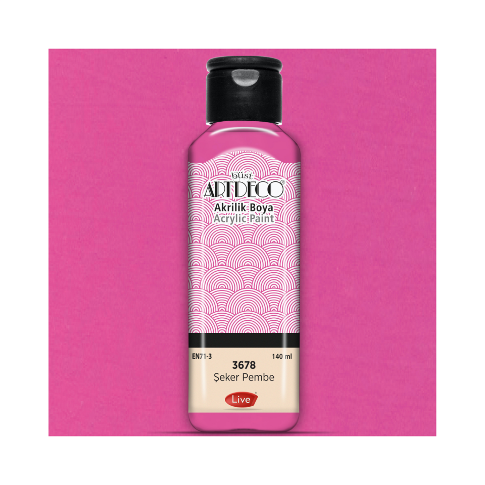 Artdeco 070R-3678 Akrilik Boya 140 ml Şeker Pembe