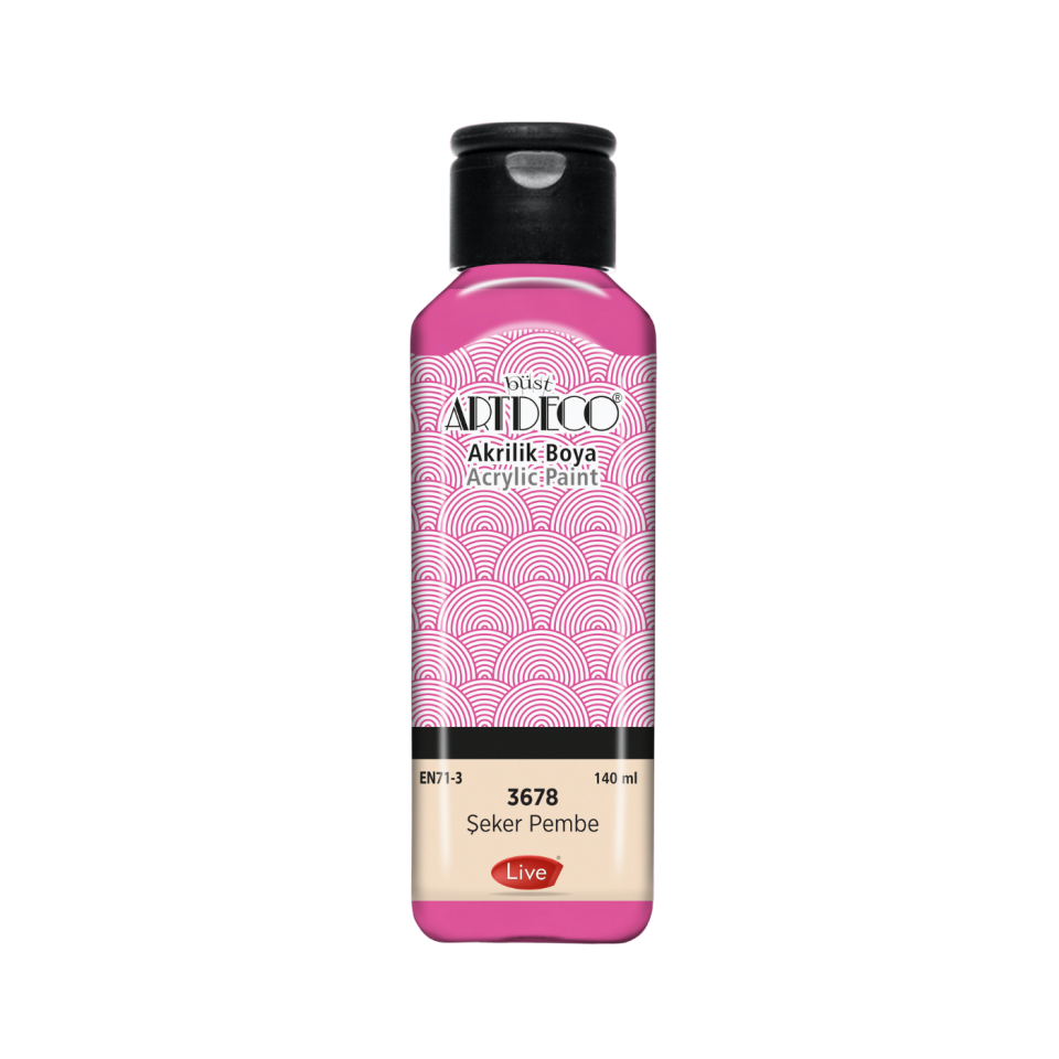 Artdeco 070R-3678 Akrilik Boya 140 ml Şeker Pembe