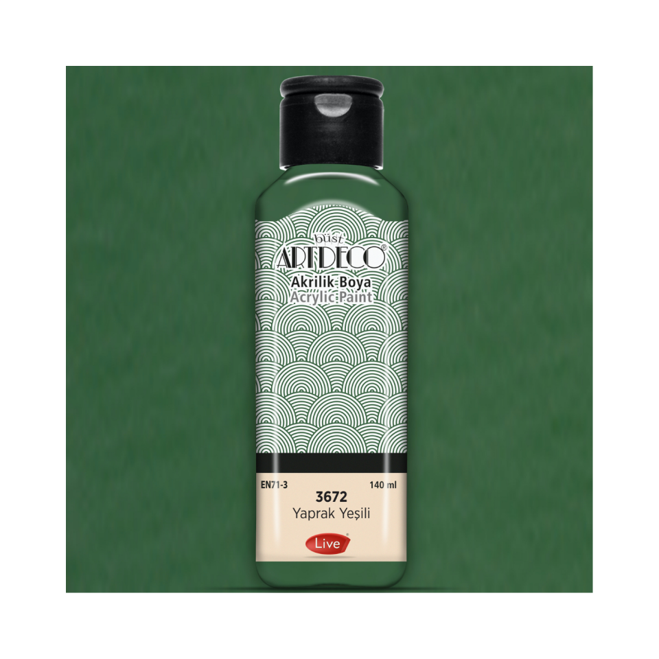 Artdeco 070R-3672 Akrilik Boya 140 ml Yaprakyeşili