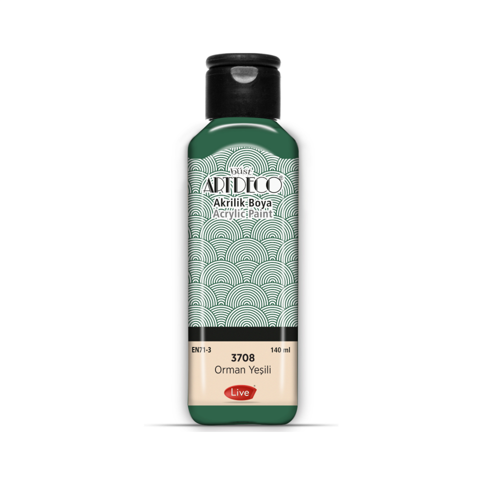 Artdeco 070R-3708 Akrilik Boya 140 ml Orman Yeşili