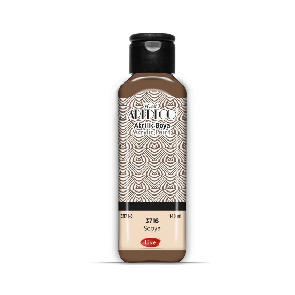 Artdeco 070R-3716 Akrilik Boya 140 ml Sepya