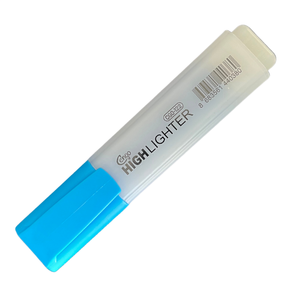 Cengo Highlighter Fosforlu Kalem Mavi