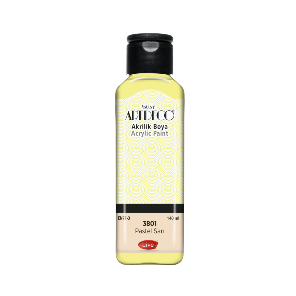 Artdeco 070R-3801 Akrilik Boya 140 ml Pastel Sarı
