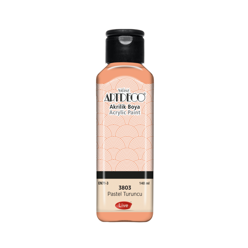 Artdeco 070R-3803 Akrilik Boya 140 ml Pastel Turuncu