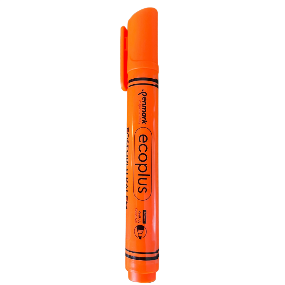 Penmark Hs1300-03 Ecoplus Kalem Tipi Fosforlu Kalem Turuncu
