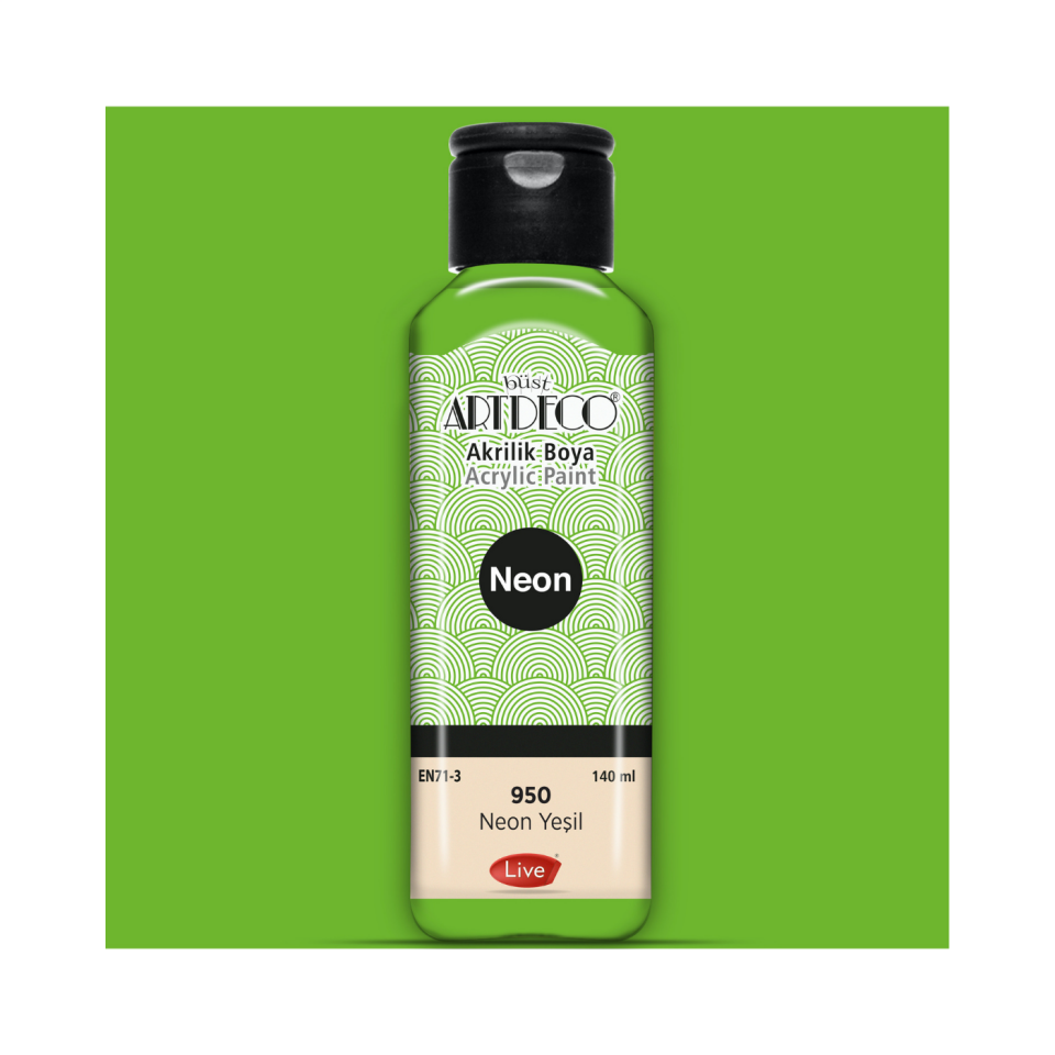 Artdeco 070R-950 Akrilik Boya 140 ml Neon Yeşil