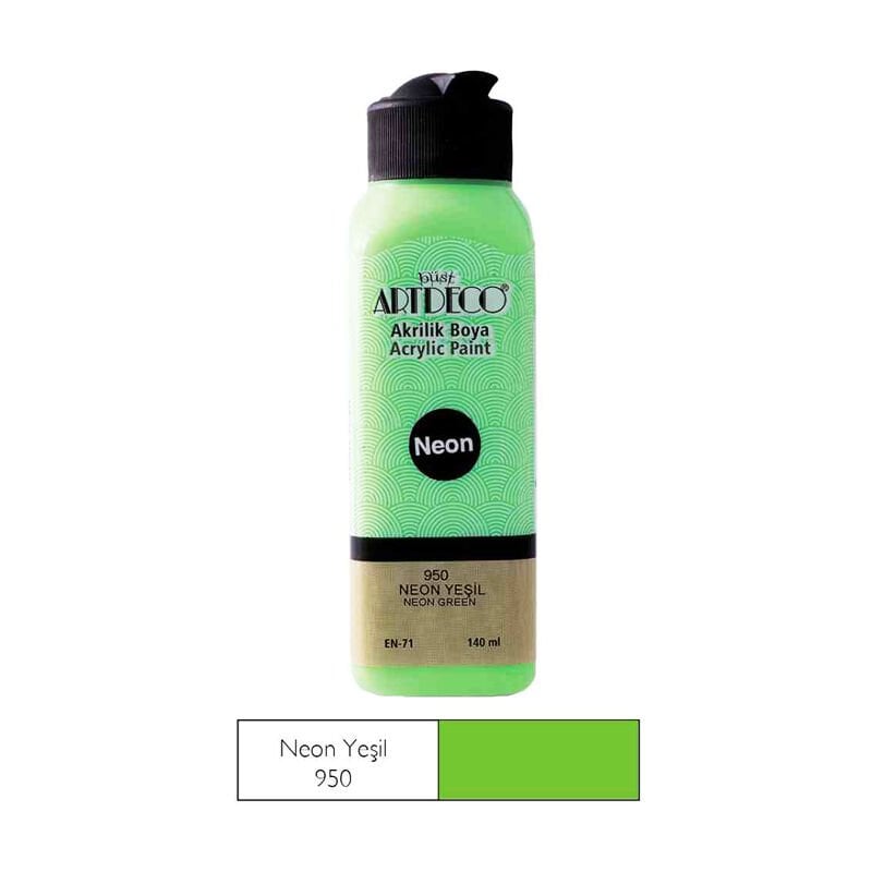 Artdeco 070R-950 Akrılık Boya 140Ml Neon Yesıl