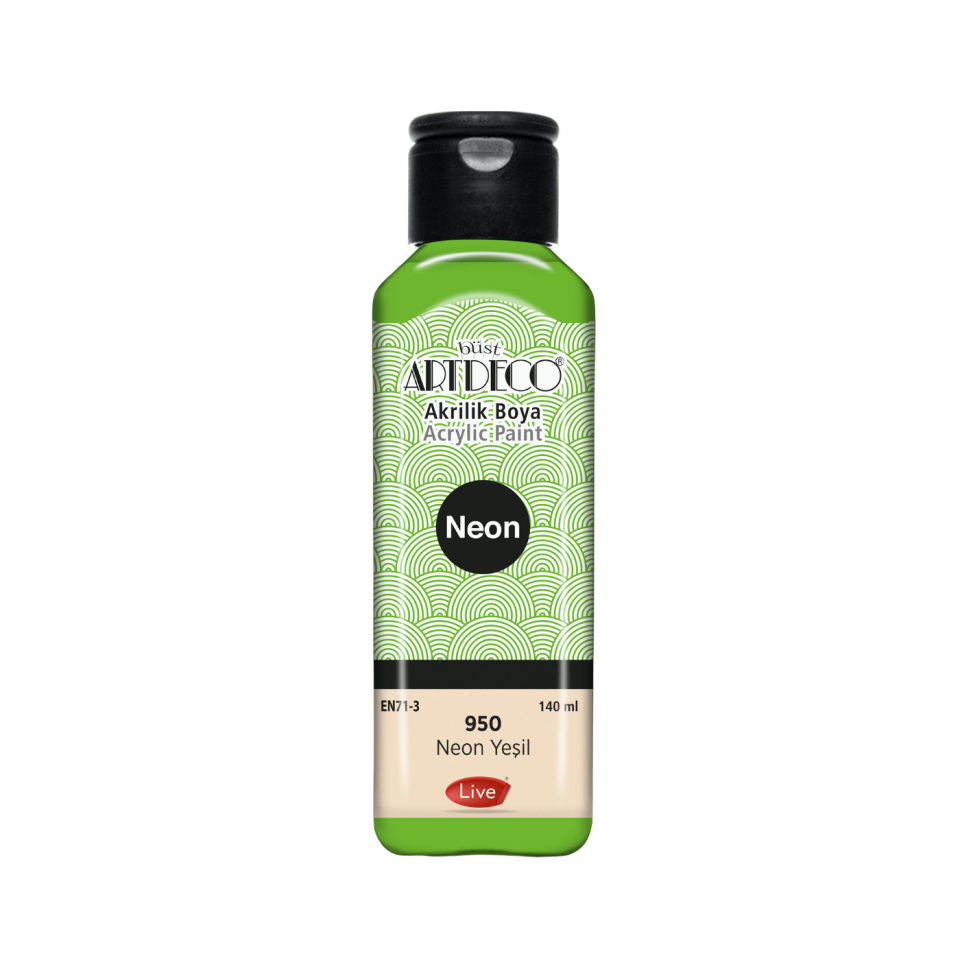 Artdeco 070R-950 Akrilik Boya 140 ml Neon Yeşil