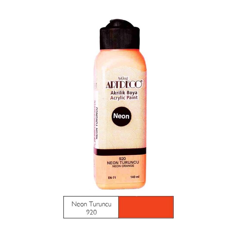 Artdeco 070R-920 Akrılık Boya 140Ml Neon Turuncu