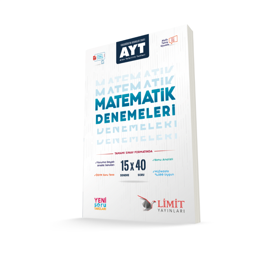 Limit Yayınları AYT 15'li Matematik Denemeleri