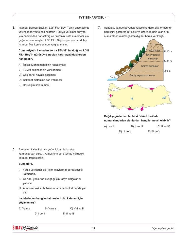 Sınav Karması TYT 3 Deneme