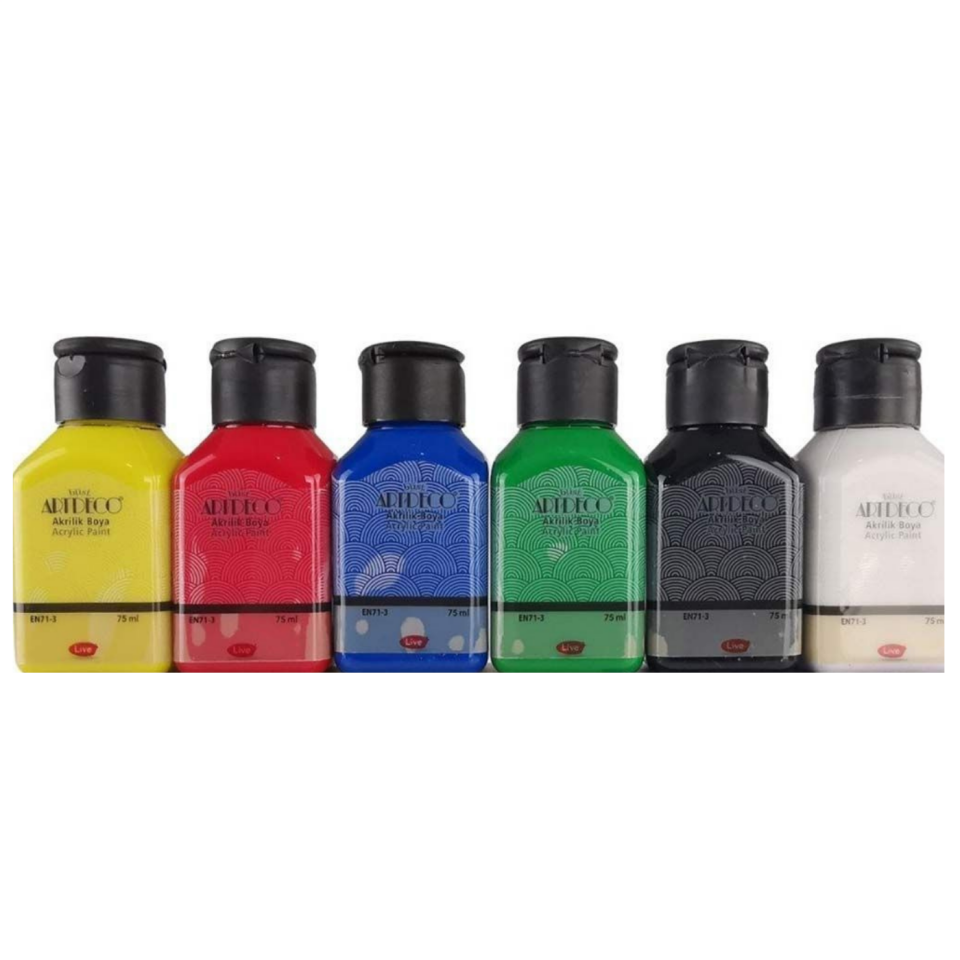 Artdeco 070I­As1 Akrilik Boya 6x75ml  Canlı Renk