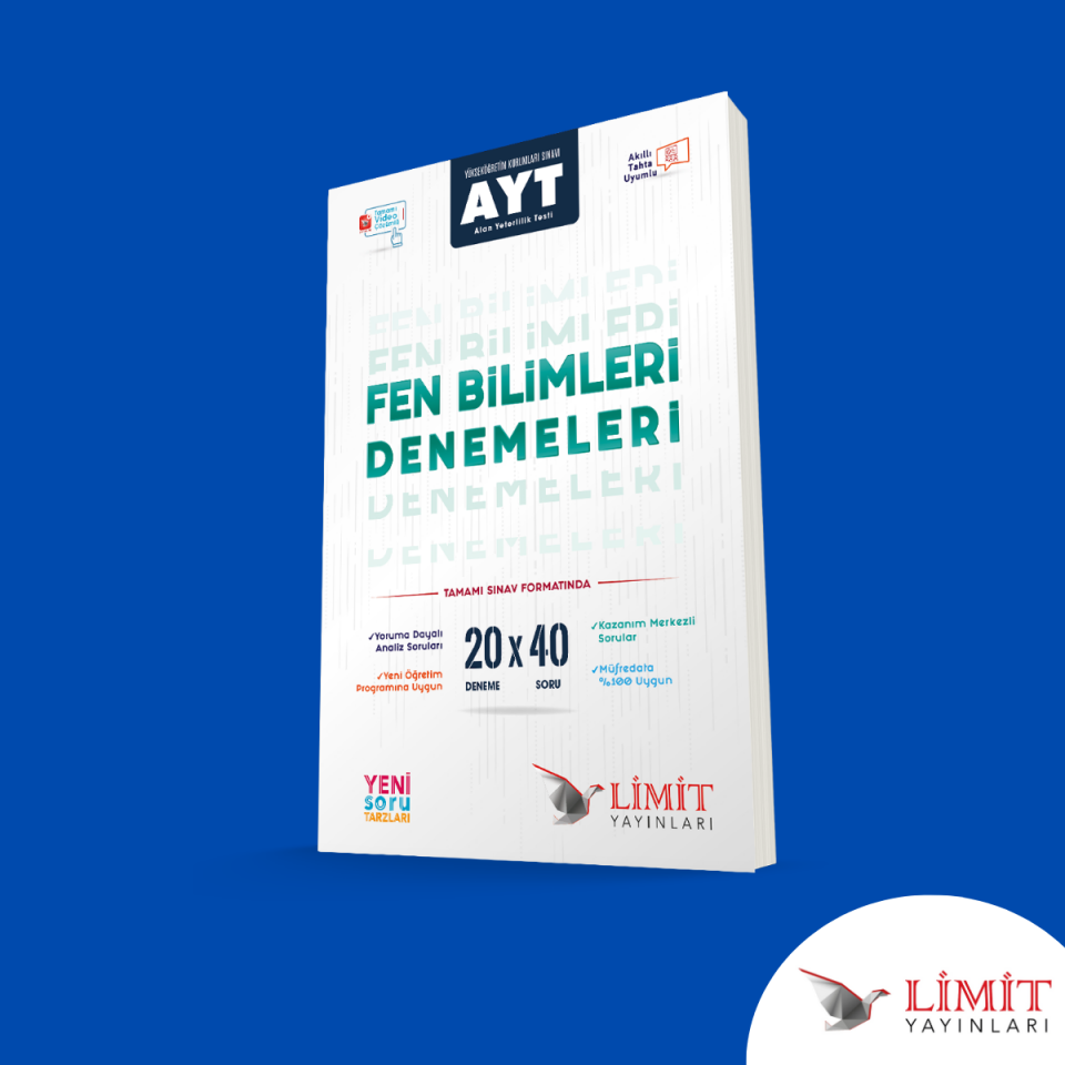 Limit Yayınları Ayt 20 Li Fen Bilimleri Denemeleri