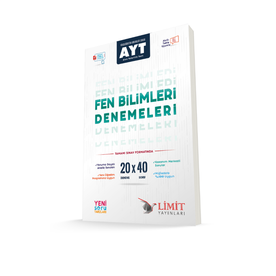 Limit Yayınları AYT 20'li Fen Bilimleri Denemeleri