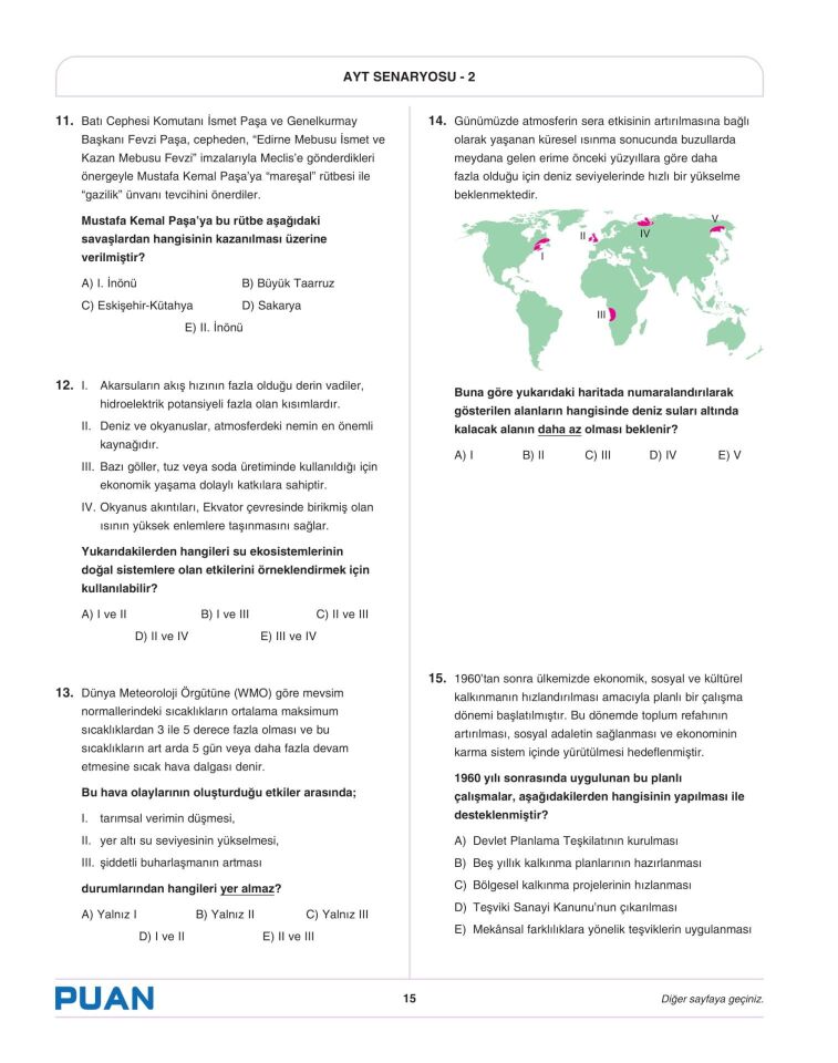 Sınav Karması AYT 3 Deneme