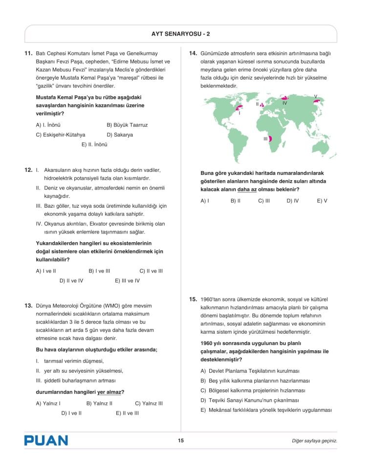 Sınav Karması AYT 3 Deneme