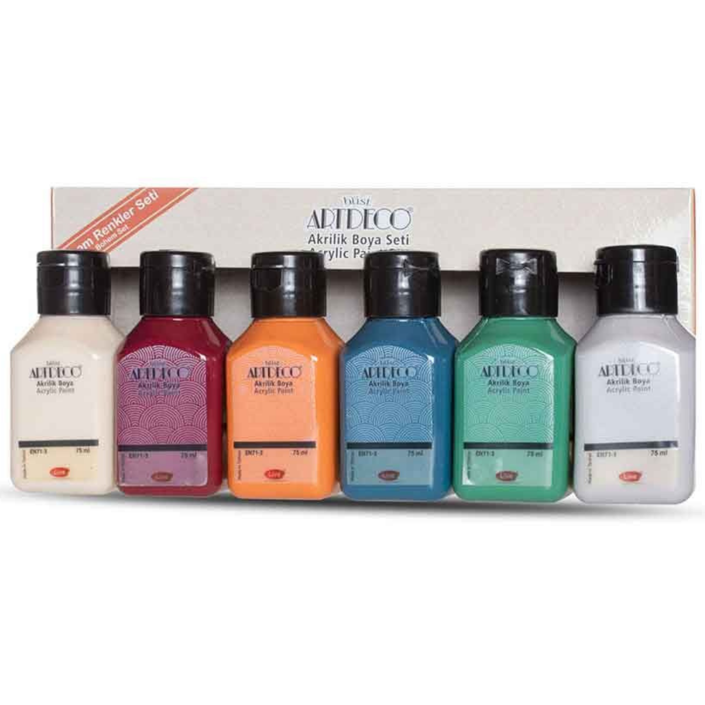 Artdeco 070I­As10 Akrilik Boya Seti  6x75  ml Bohem Renkler