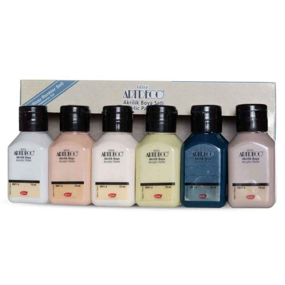 Artdeco 070I­As11 Akrilik Boya Seti  6x75 ml İskandinav Renkler