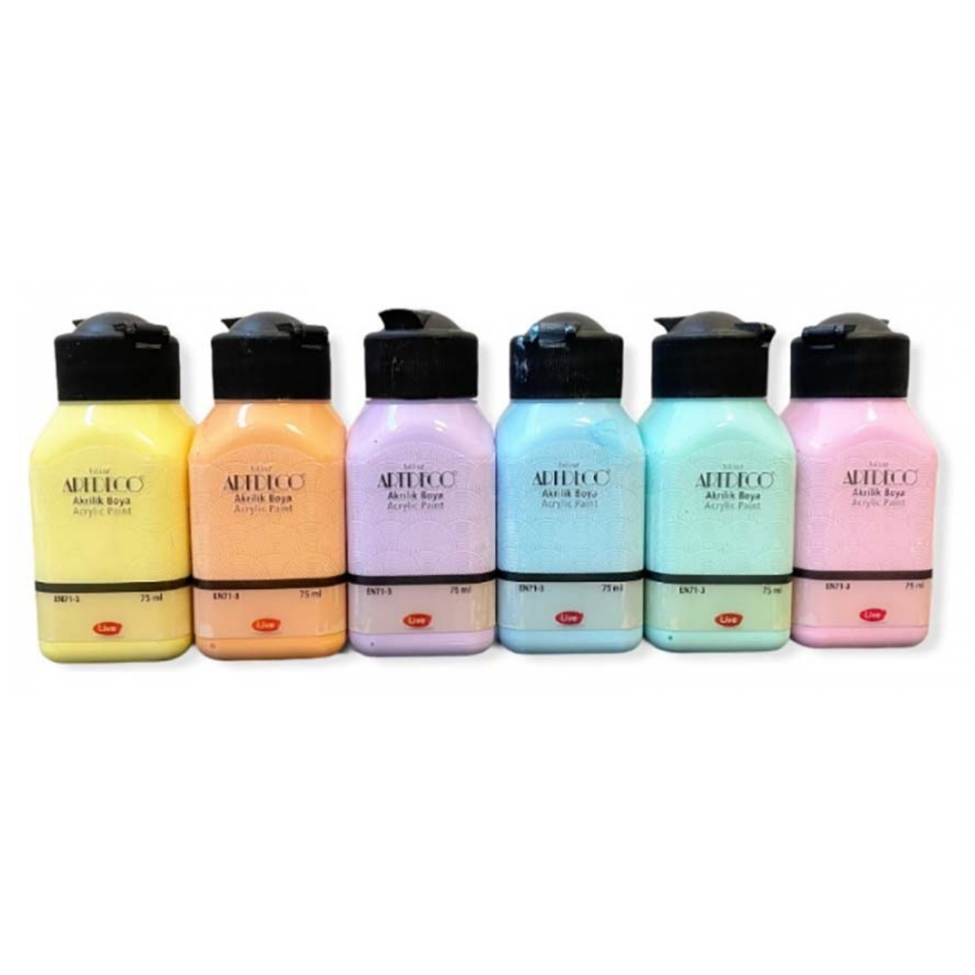 Artdeco 070I­As2 Akrilik Boya Seti  6x75 ml Pastel Renkler