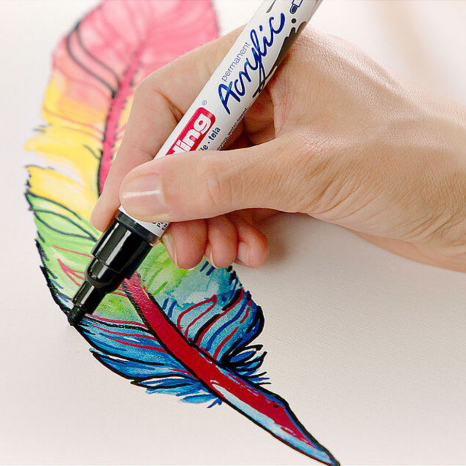 Edding Orta Uçlu Akrilik Markör 5100­5000 Basic 5'li Set