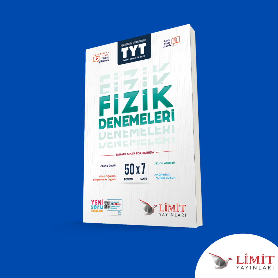 Limit Yayınları Tyt 50 Li Fizik Denemeleri
